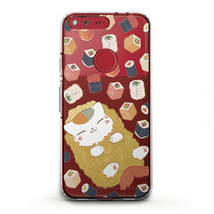Lex Altern TPU Silicone Phone Case Sushi Cat