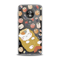 Lex Altern TPU Silicone Motorola Case Sushi Cat