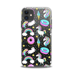 Lex Altern TPU Silicone iPhone Case Unicorn Donut