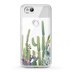 Lex Altern TPU Silicone Google Pixel Case Floral Cactus Art