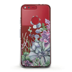 Lex Altern TPU Silicone Phone Case Flowers Succulent
