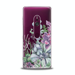 Lex Altern TPU Silicone Sony Xperia Case Flowers Succulent
