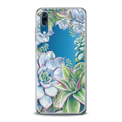 Lex Altern TPU Silicone Huawei Honor Case Blue Succulent