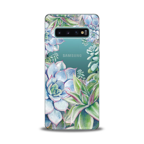 Lex Altern Blue Succulent Samsung Galaxy Case