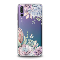 Lex Altern TPU Silicone Huawei Honor Case Pink Succulent