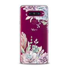 Lex Altern TPU Silicone Phone Case Pink Succulent