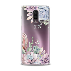 Lex Altern TPU Silicone OnePlus Case Pink Succulent
