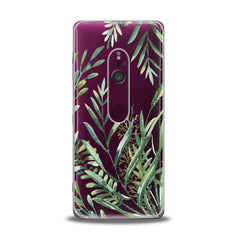 Lex Altern TPU Silicone Sony Xperia Case Green Leaves