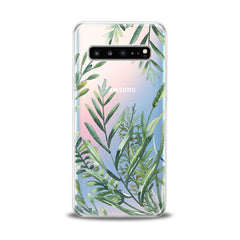 Lex Altern TPU Silicone Samsung Galaxy Case Green Leaves