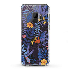 Lex Altern TPU Silicone Samsung Galaxy Case Blue Wildflower