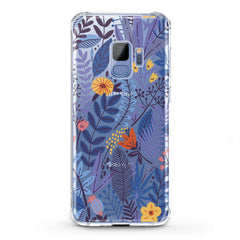 Lex Altern TPU Silicone Samsung Galaxy Case Blue Wildflower