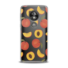 Lex Altern TPU Silicone Motorola Case Peach Pattern