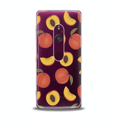 Lex Altern TPU Silicone Sony Xperia Case Peach Pattern