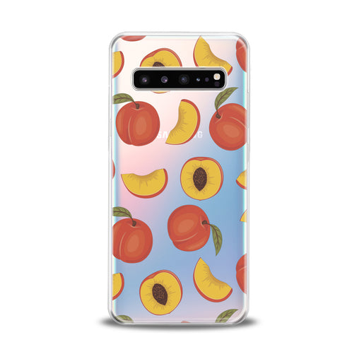 Lex Altern Peach Pattern Samsung Galaxy Case