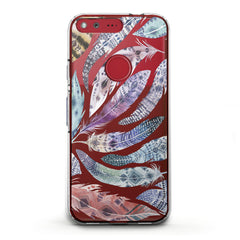 Lex Altern TPU Silicone Phone Case Colorful Feathers