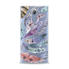 Lex Altern TPU Silicone Sony Xperia Case Colorful Feathers