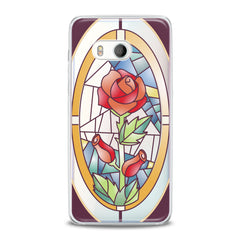 Lex Altern TPU Silicone HTC Case Red Rose Art