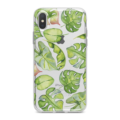 Lex Altern Monstera Watercolor Phone Case for your iPhone & Android phone.