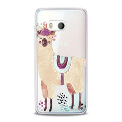 Lex Altern TPU Silicone HTC Case Pink Llama