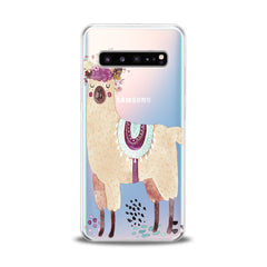 Lex Altern TPU Silicone Samsung Galaxy Case Pink Llama