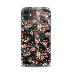 Lex Altern TPU Silicone iPhone Case Basset in Flowers
