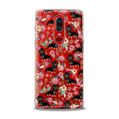 Lex Altern TPU Silicone OnePlus Case Basset in Flowers