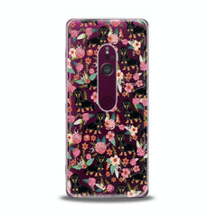 Lex Altern TPU Silicone Sony Xperia Case Basset in Flowers