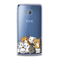Lex Altern TPU Silicone HTC Case Kawaii Cats