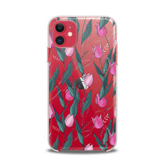 Lex Altern TPU Silicone iPhone Case Gentle Pink Tulips