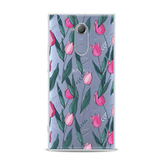 Lex Altern TPU Silicone Sony Xperia Case Gentle Pink Tulips