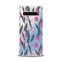 Lex Altern TPU Silicone Samsung Galaxy Case Gentle Pink Tulips