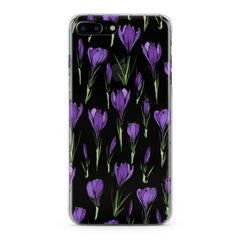 Lex Altern TPU Silicone Phone Case Purple Flower Buds