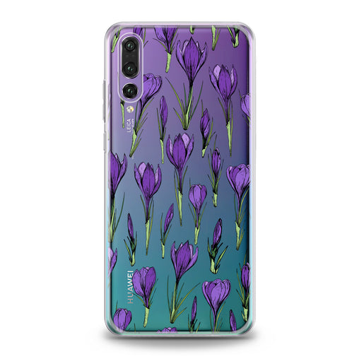 Lex Altern Purple Flower Buds Huawei Honor Case