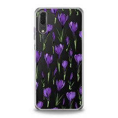 Lex Altern TPU Silicone Huawei Honor Case Purple Flower Buds