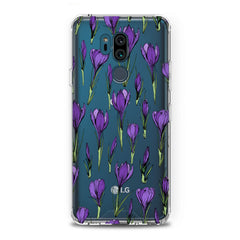 Lex Altern TPU Silicone LG Case Purple Flower Buds