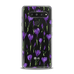 Lex Altern TPU Silicone LG Case Purple Flower Buds