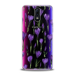 Lex Altern TPU Silicone Oppo Case Purple Flower Buds