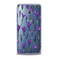 Lex Altern TPU Silicone HTC Case Purple Flower Buds