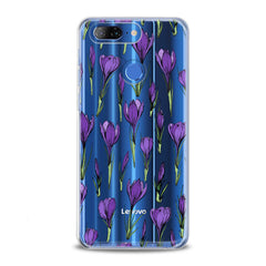 Lex Altern TPU Silicone Lenovo Case Purple Flower Buds