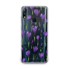 Lex Altern TPU Silicone Asus Zenfone Case Purple Flower Buds