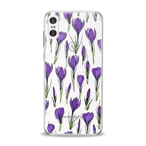 Lex Altern Purple Flower Buds Motorola Case