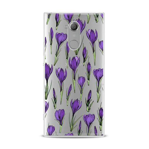 Lex Altern Purple Flower Buds Sony Xperia Case
