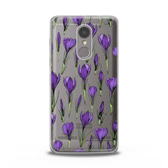 Lex Altern TPU Silicone Lenovo Case Purple Flower Buds