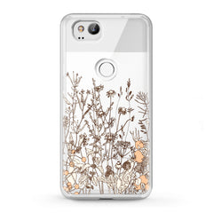 Lex Altern TPU Silicone Google Pixel Case Autumn Wildflowers Art