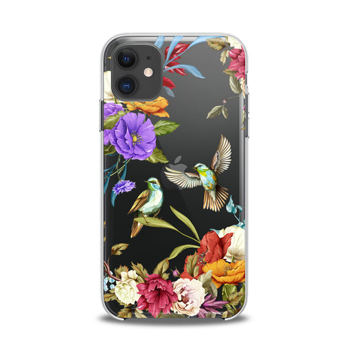 Lex Altern TPU Silicone iPhone Case Birdie Floral Print