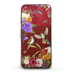 Lex Altern TPU Silicone Google Pixel Case Birdie Floral Print