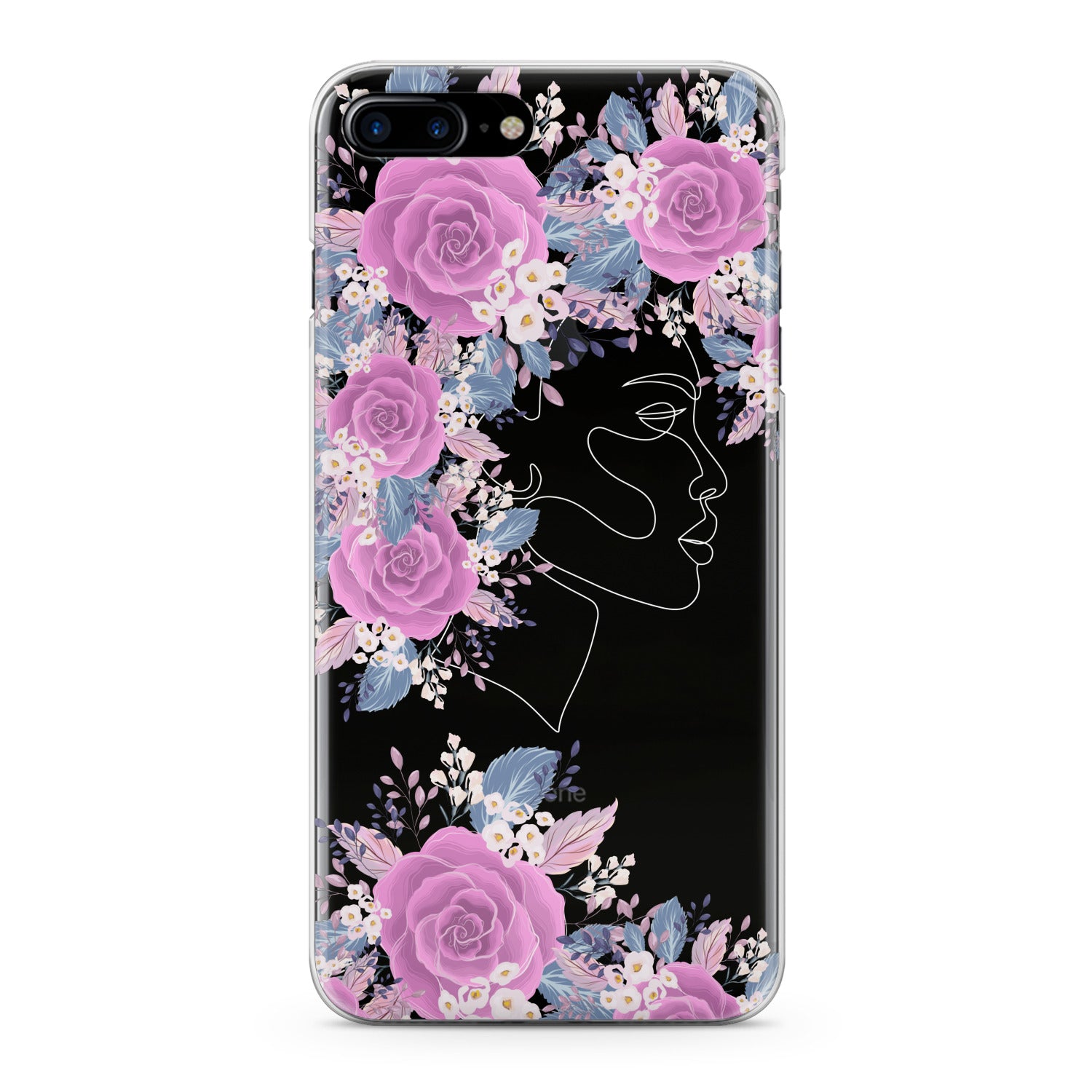 Lex Altern Floral Feminine Portrait Phone Case for your iPhone & Android phone.