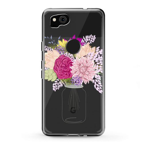 Lex Altern Google Pixel Case Cute Floral Bottle