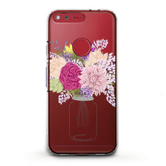 Lex Altern TPU Silicone Google Pixel Case Cute Floral Bottle