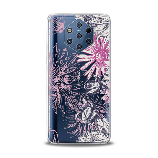 Lex Altern Pink Chrysanthemum Print Nokia Case